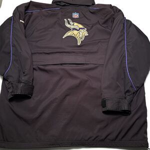 Vintage Minnesota Vikings PUMA Parka Jacket Full Zip Men's XL Long Coat NFL